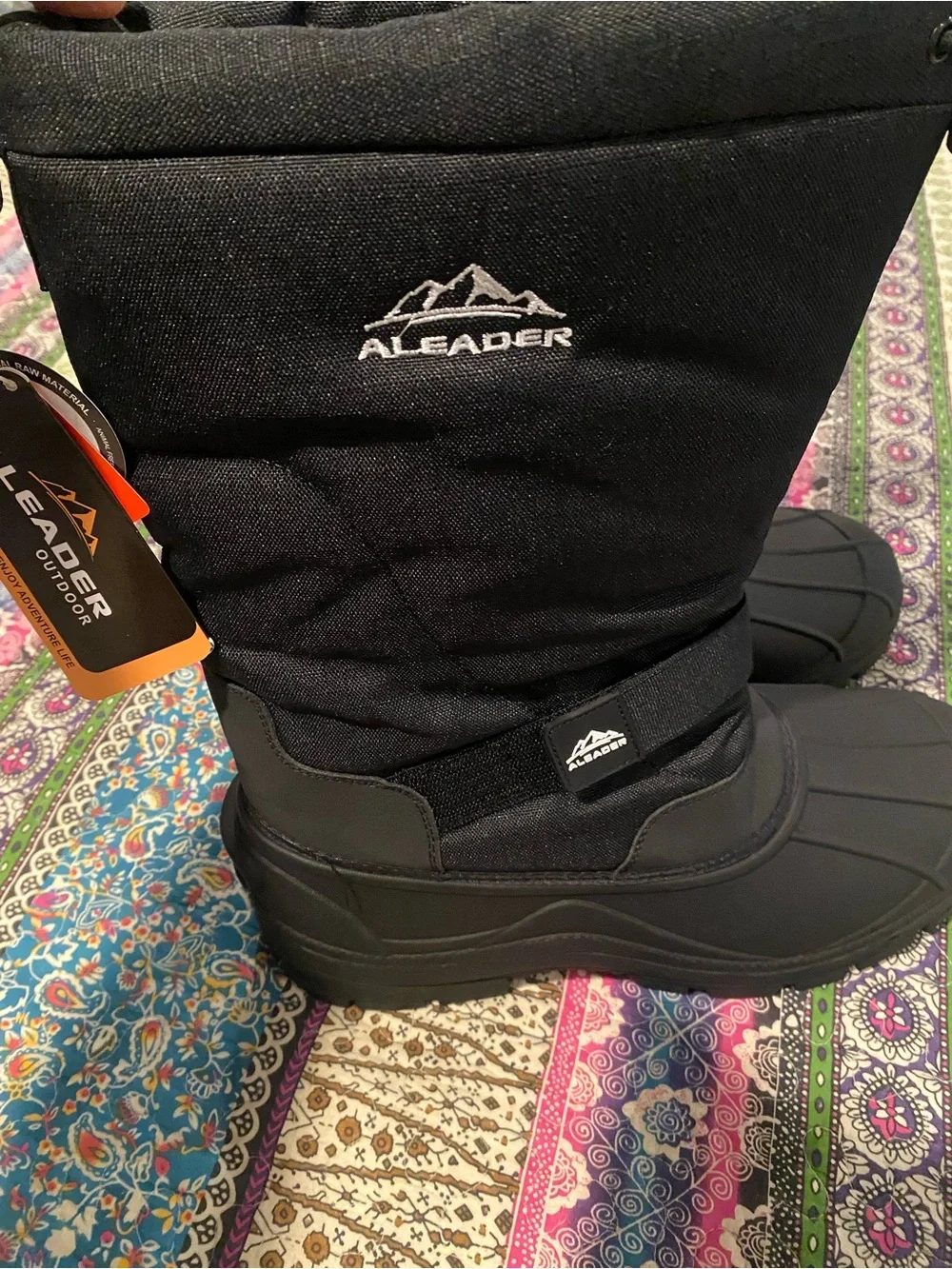 Men's Winter Waterproof Insulated Shell, Comfortable Outdoor Snowboots